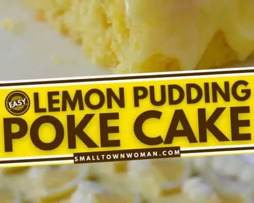 Lemon Pudding Poke Cake