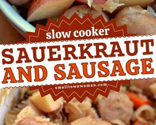 Slow Cooker Sausage Sauerkraut and Potatoes