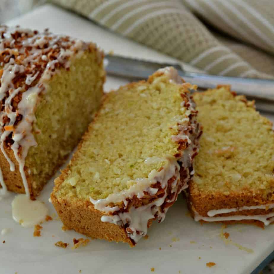 Coconut Bread is a sweet dessert loaf with crispy toasted coconut and a hint of lime