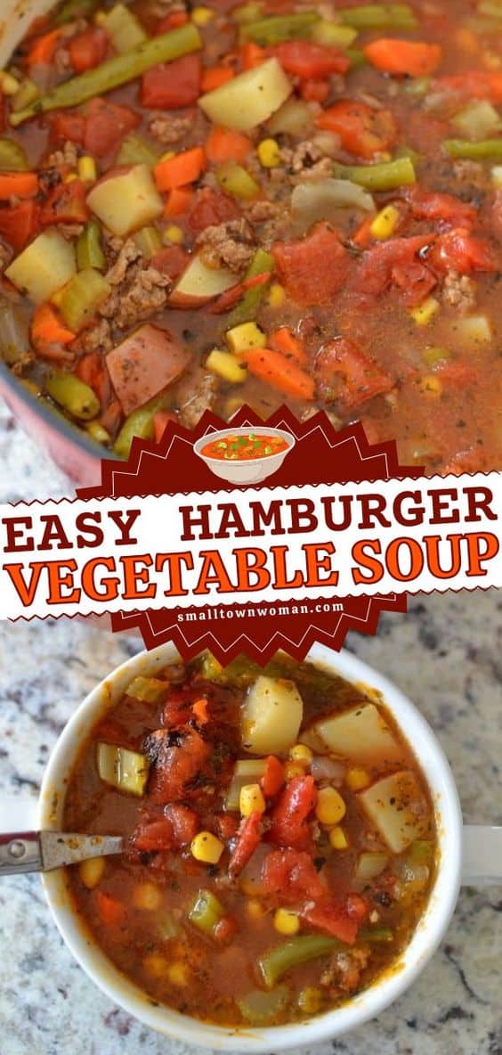 Easy Hamburger Soup Recipe