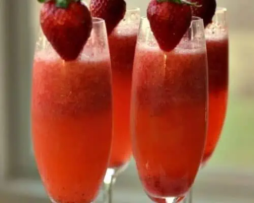 Strawberry Mimosas