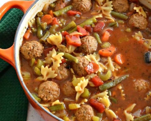Meatball Vegetable Soup