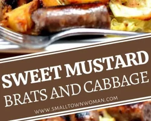 Sweet Mustard Cabbage and Brats