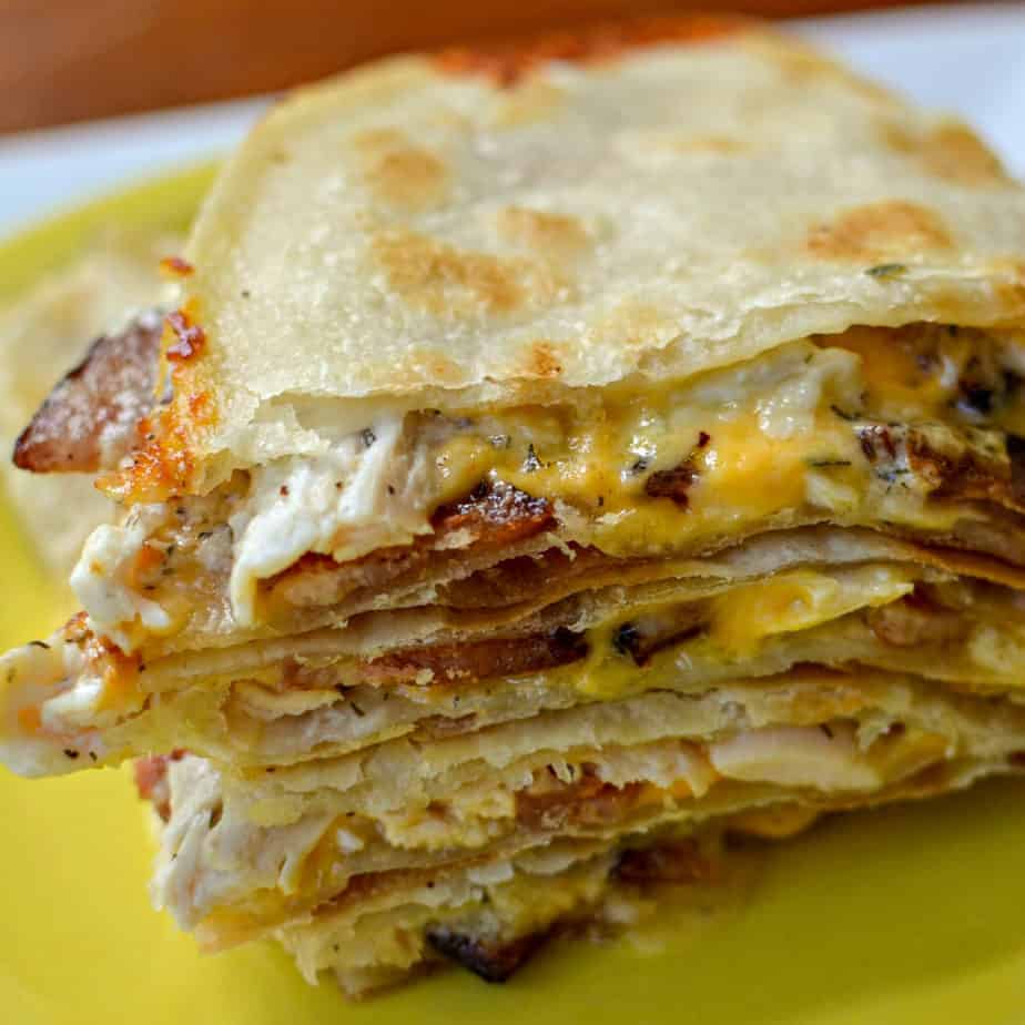 Chicken Bacon Ranch Quesadilla