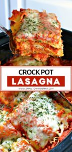 Crock Pot Lasagna | Small Town Woman
