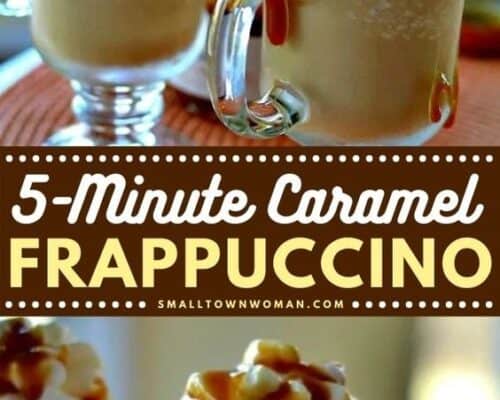 Five Minute Creamy Caramel Frappuccino