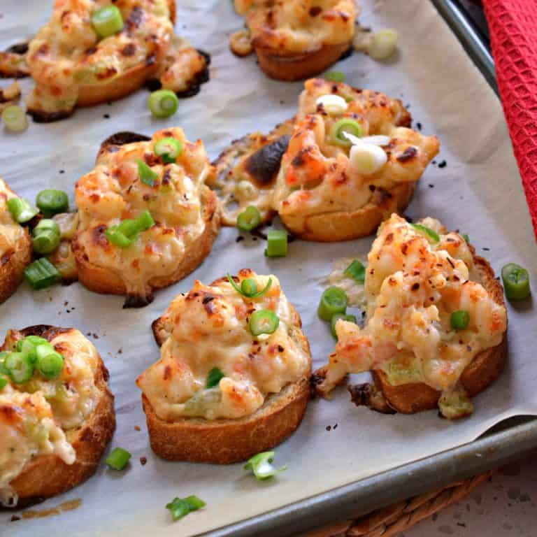 Baked Shrimp Toast - Small Town Woman