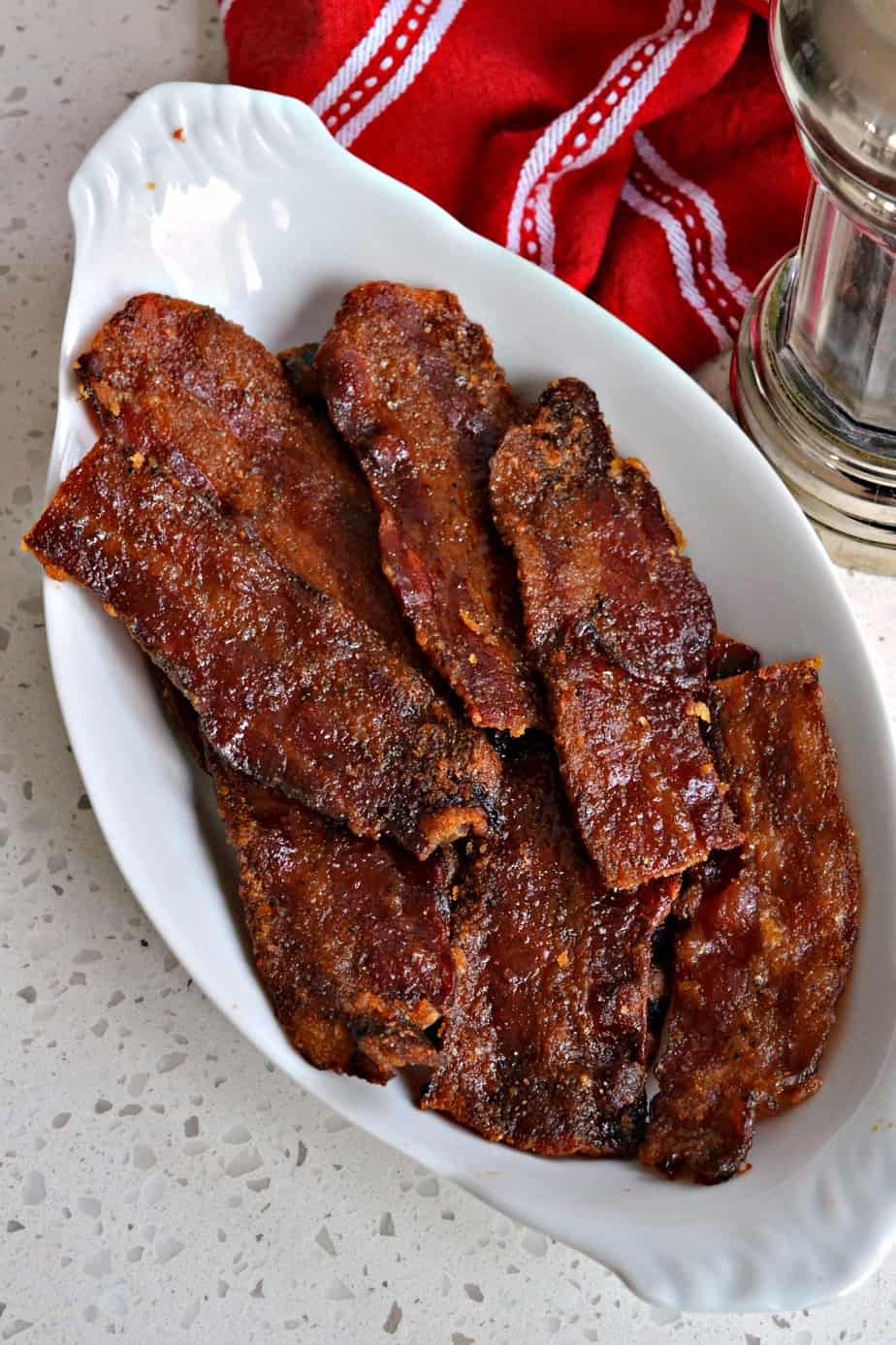 Candied Bacon is a delicious addition to sandwiches, salads, and more