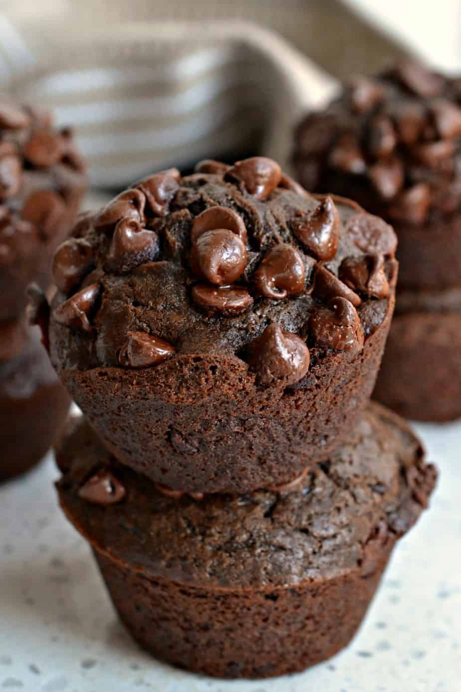 Double Chocolate Chip Muffins - Small Town Woman