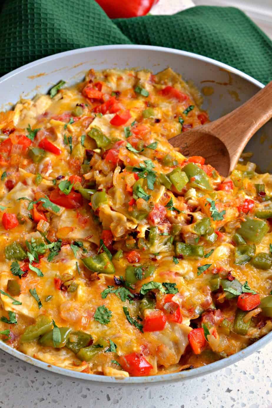 Deliciously flavorful King Ranch Chicken is a one-skillet recipe that's perfect for an easy dinner