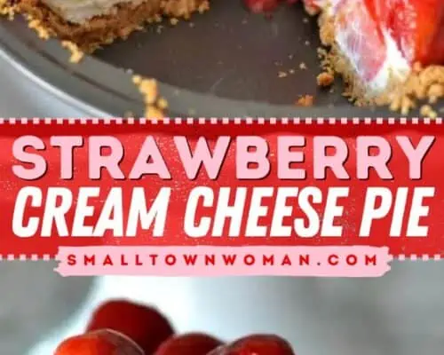 Strawberry Cream Cheesecake Pie