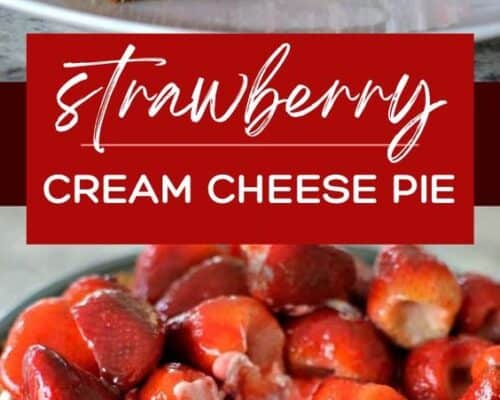 Strawberry Cream Cheesecake Pie