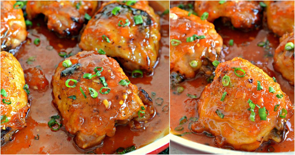 OneSkillet Apricot Chicken Recipe Small Town Woman