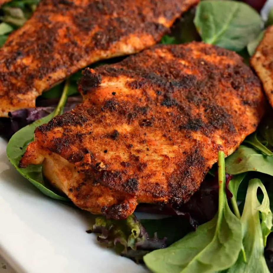 Easy Blackened Chicken is just the ticket for those who like their chicken flavorful yet tender and juicy.