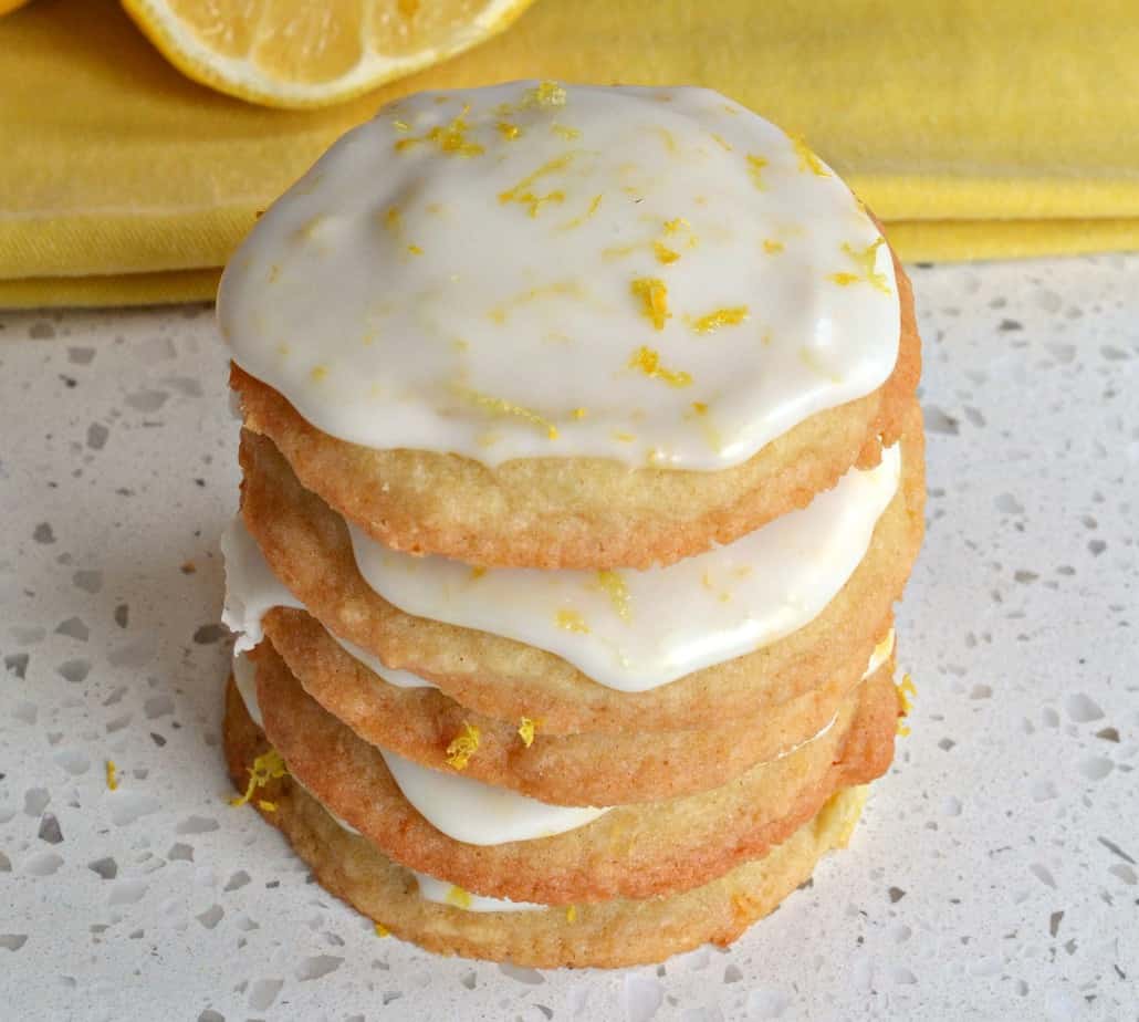 Lemon Butter Cookies With Icing