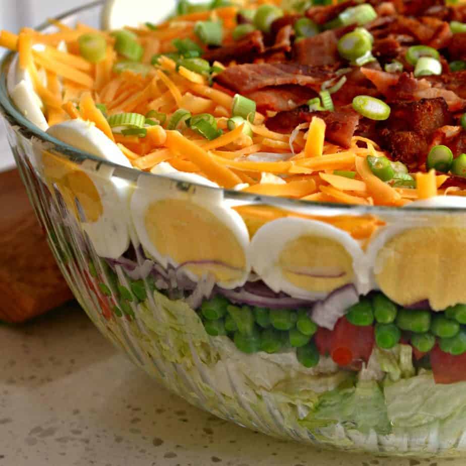 Classic Seven Layer Salad Small Town Woman