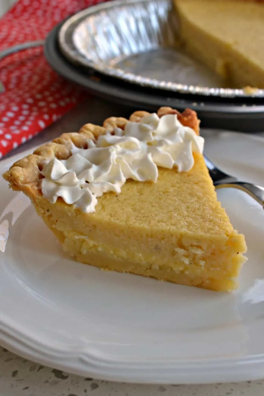 Buttermilk Pie is a creamy, sweet pie that's perfect for holidays, parties, or birthdays