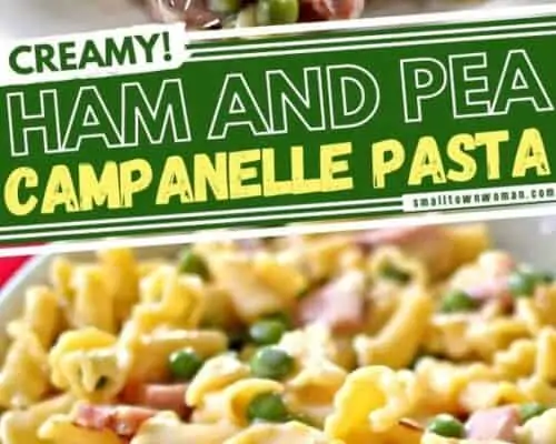 Ham and Pea Campanelle Pasta