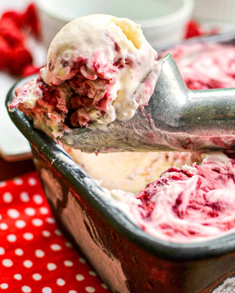 Ice Cream Menu Raspberry Raspberry Ice Cream