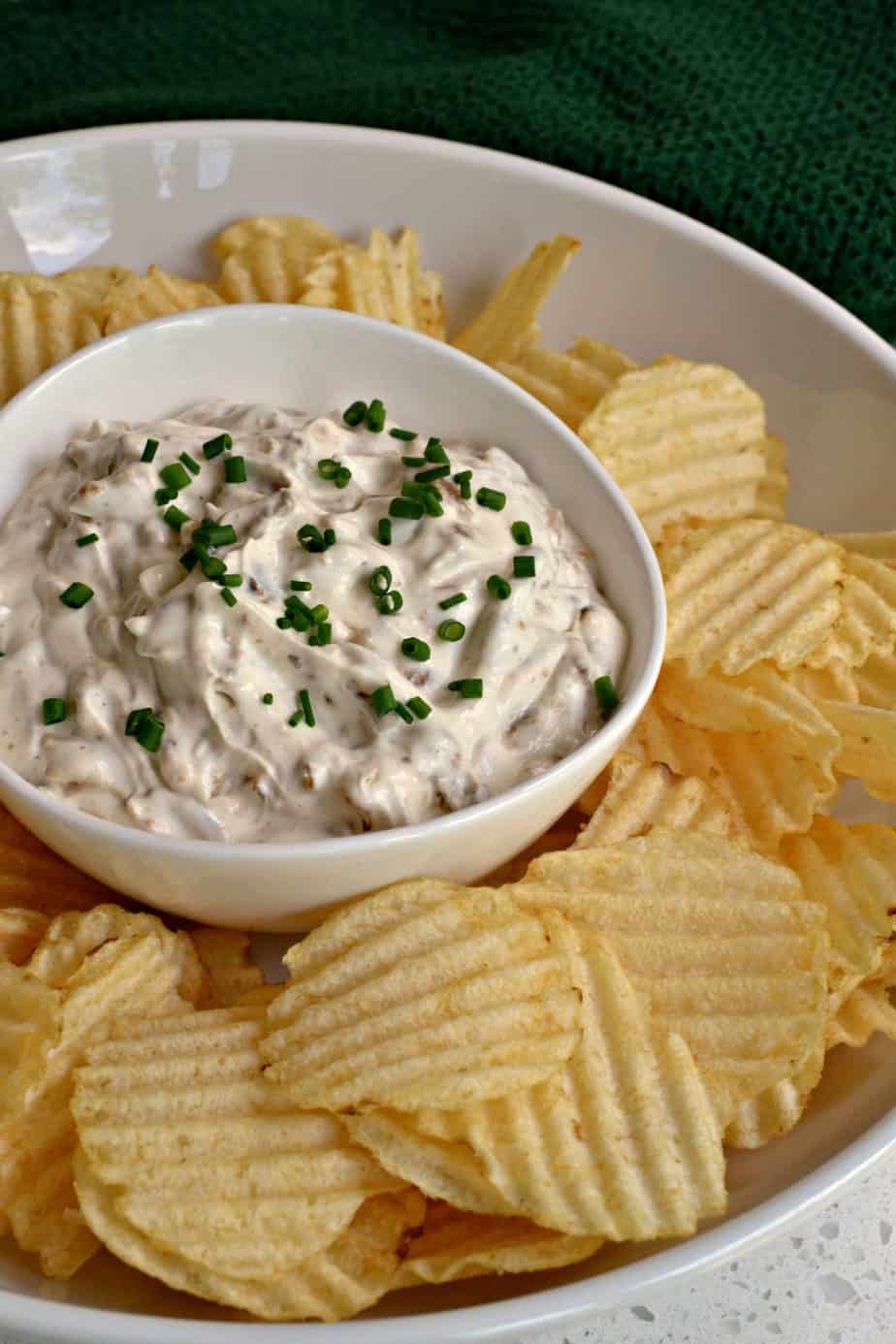 This homemade french onion dip is better than store-bought and packed with fresh flavor