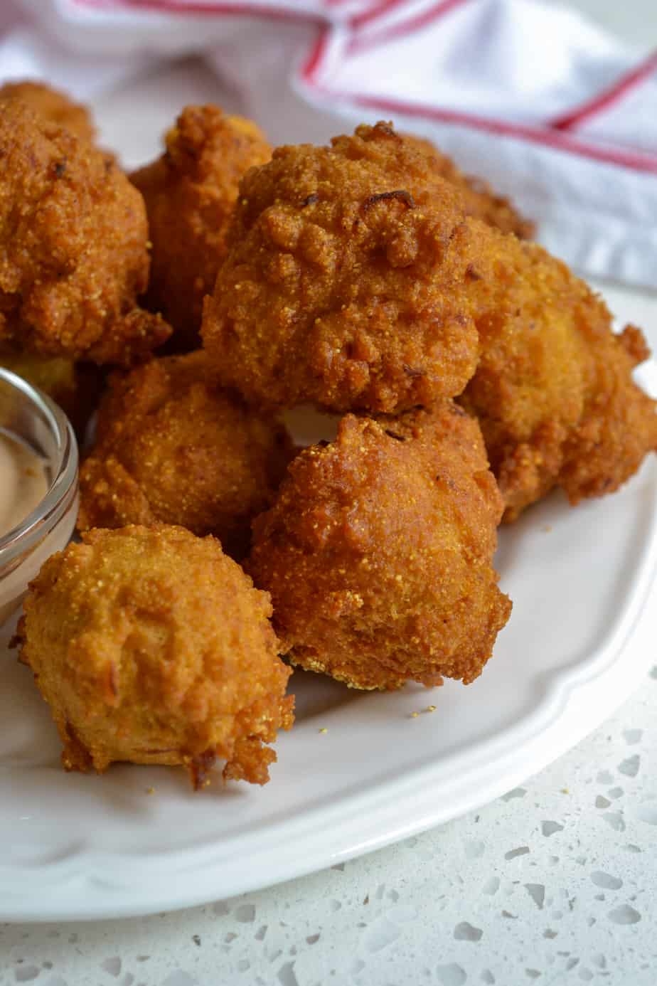 Crispy fried southern hush puppies