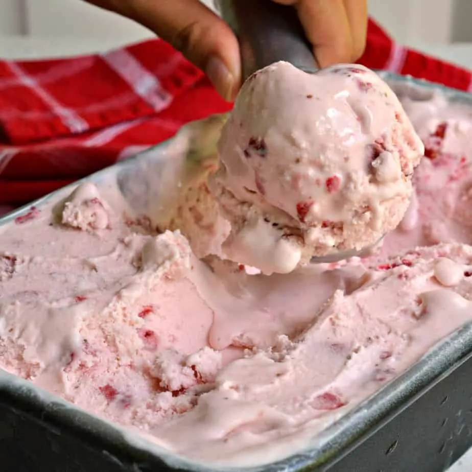 This yummy Strawberry Ice Cream is always a welcome treat at our house. 
