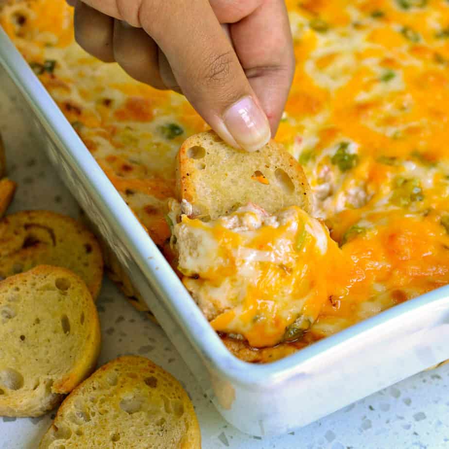 Crab Dip (the most scrumptious cheesy creamy party dip)