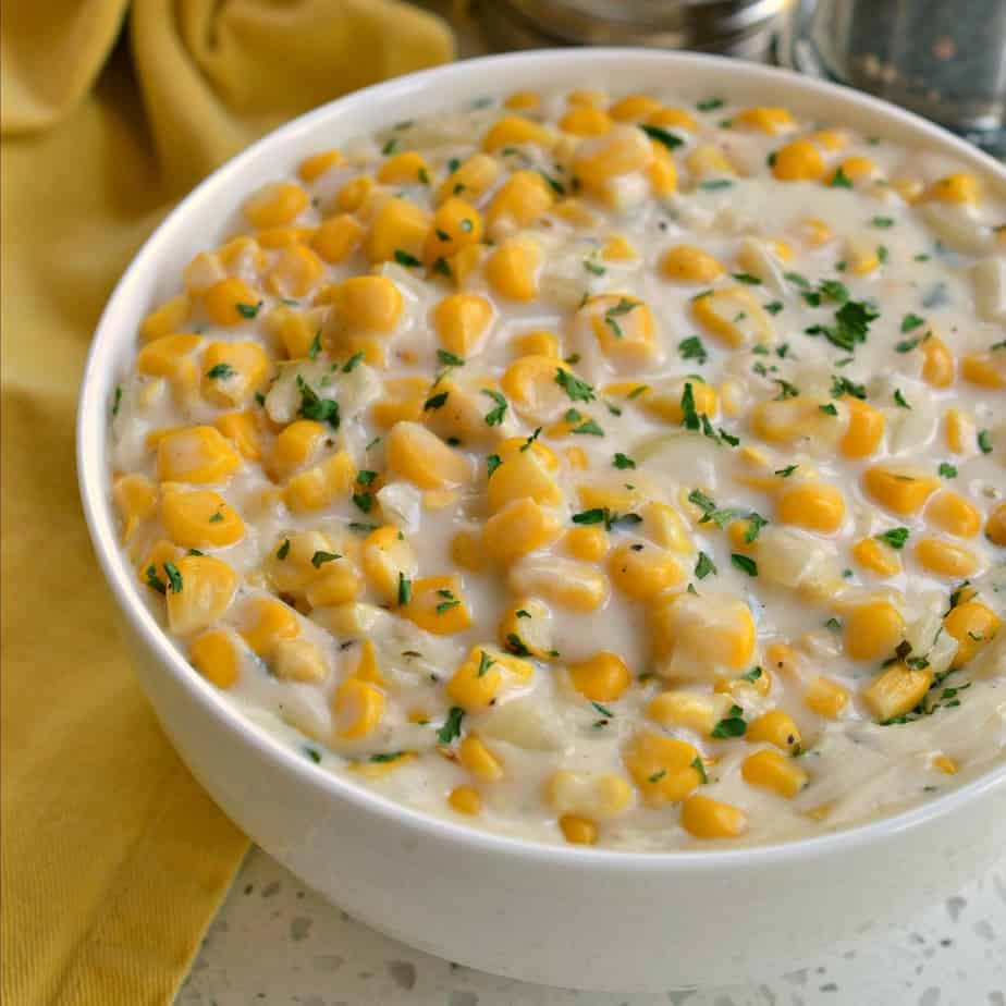 This delectable Creamed Corn is made with a handful of ingredients in less than 15 minutes. 