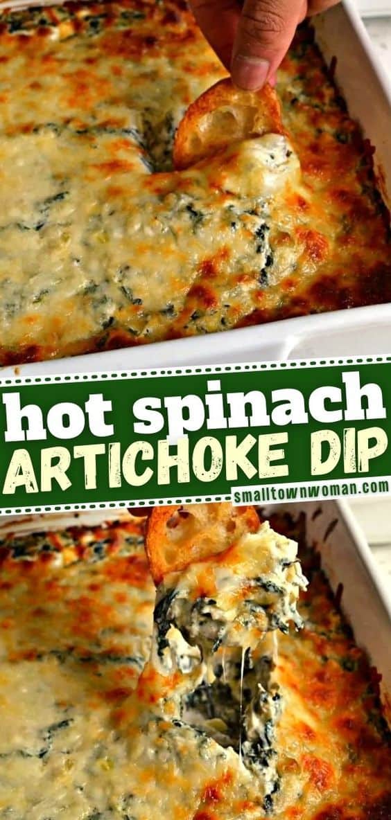 Hot Spinach Artichoke Dip (an easy party dip)