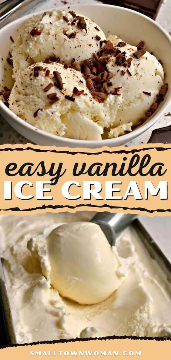 Classic Vanilla Ice Cream | Small Town Woman
