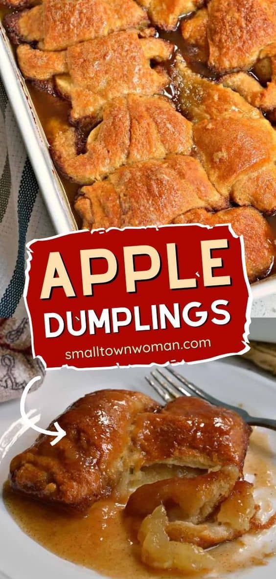Easy Apple Dumplings | Small Town Woman