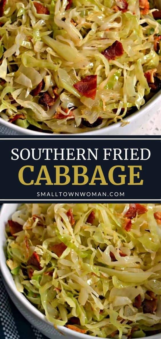 Easy Fried Cabbage Recipe | Small Town Woman