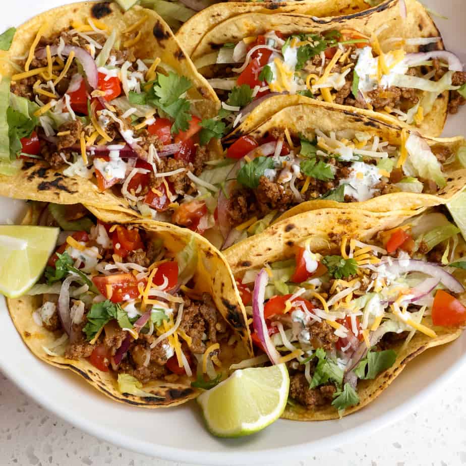 Easy Ground Beef Tacos | Small Town Woman