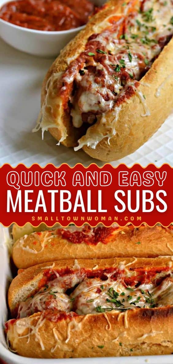 Meatball Subs | Small Town Woman