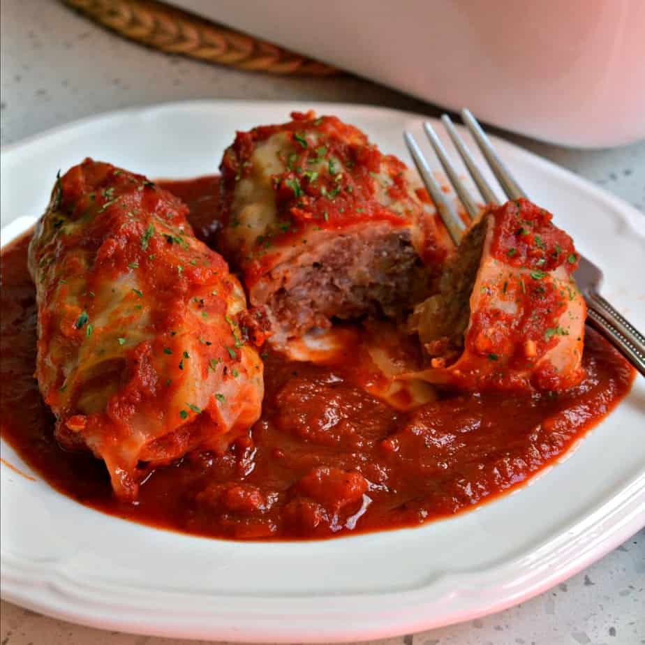 Classic Cabbage Rolls with Homemade Sauce Small Town Woman
