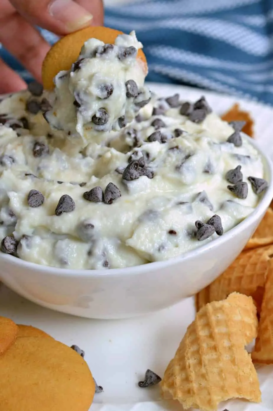 This delectable cannoli dip takes less then ten minutes to make with a handful of simple ingredients. 