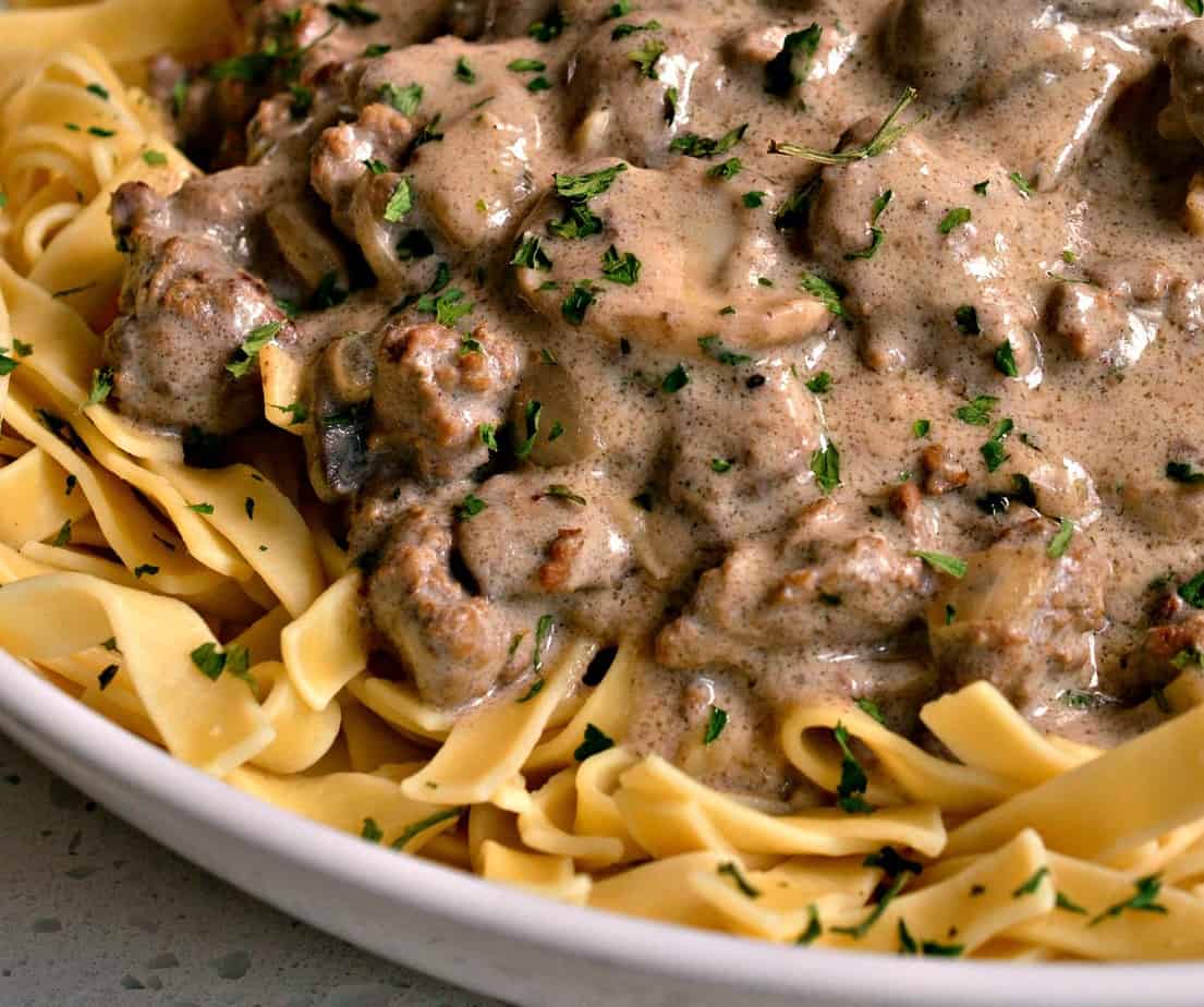 Ground Beef Stroganoff