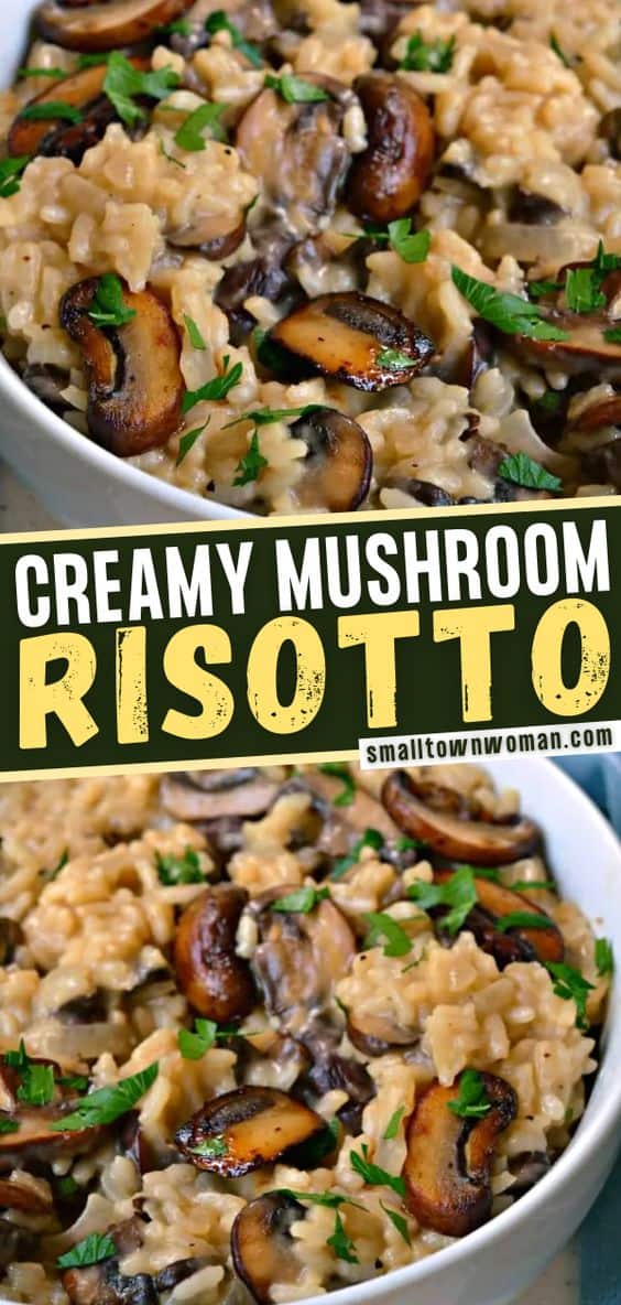 Mushroom Risotto (Flavorful Creamy Italian Rice Dish)