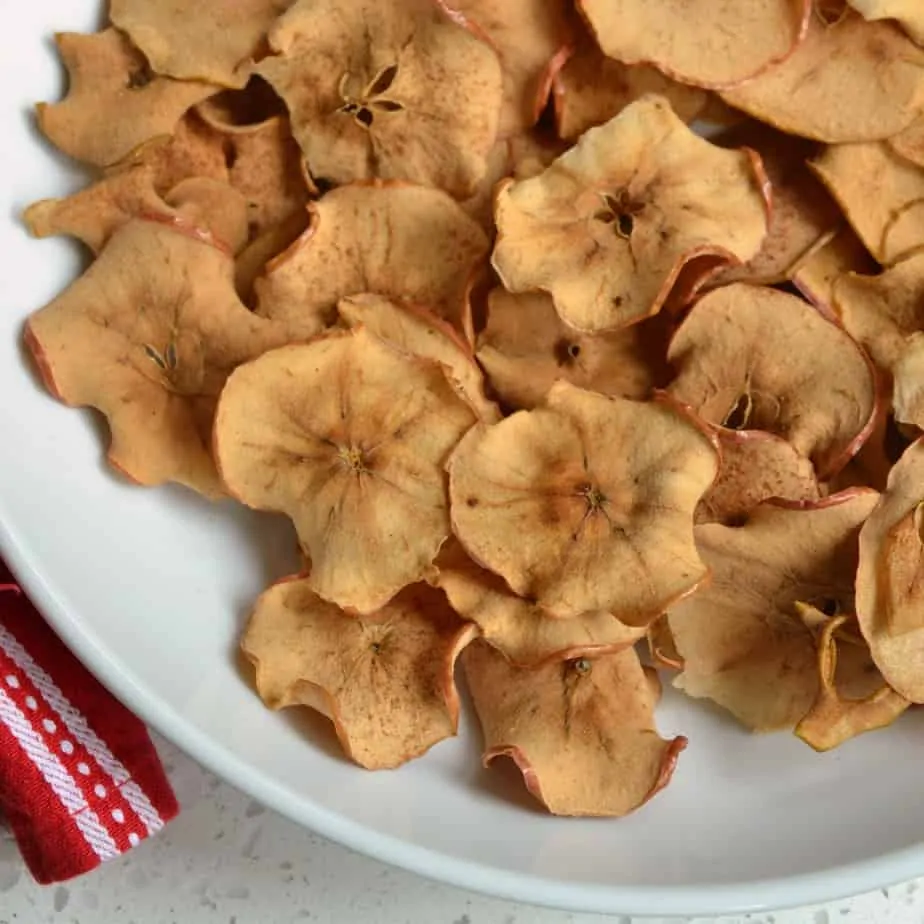 Apple Chips are perfect for apple picking and kids just love to munch on them! 