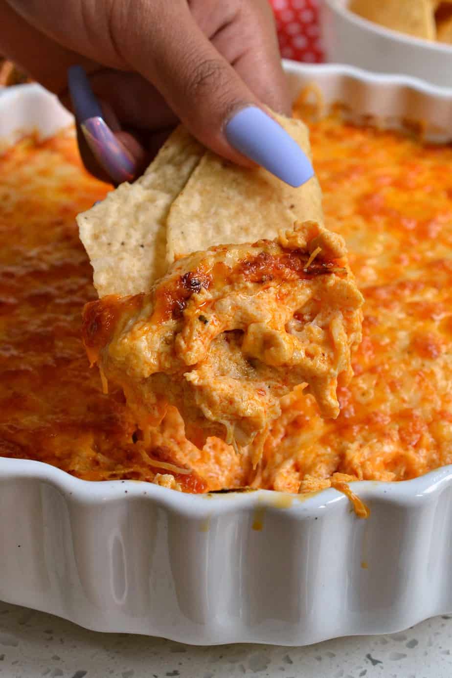 Buffalo Chicken Dip dip is the ultimate hot creamy cheesy dip with all the classic flavors of hot buffalo chicken wings.