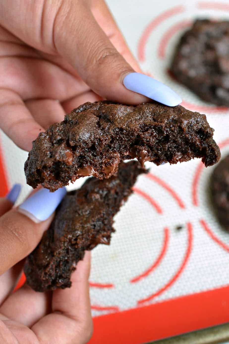 These Double Chocolate Chip Cookies are extremely addicting, 