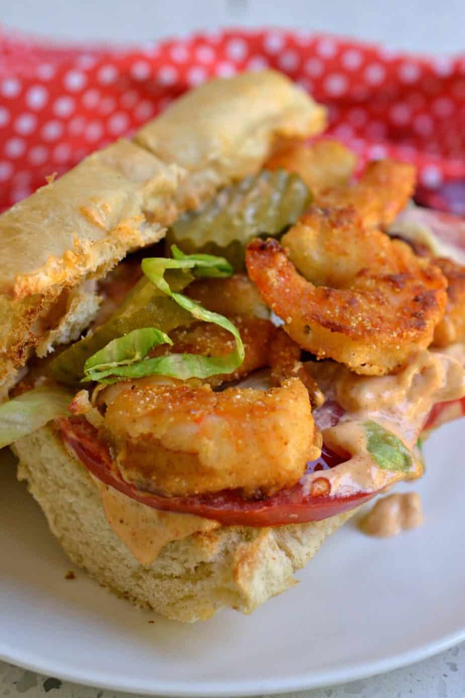 Shrimp Po Boy with an Easy Sassy Remoulade Sauce