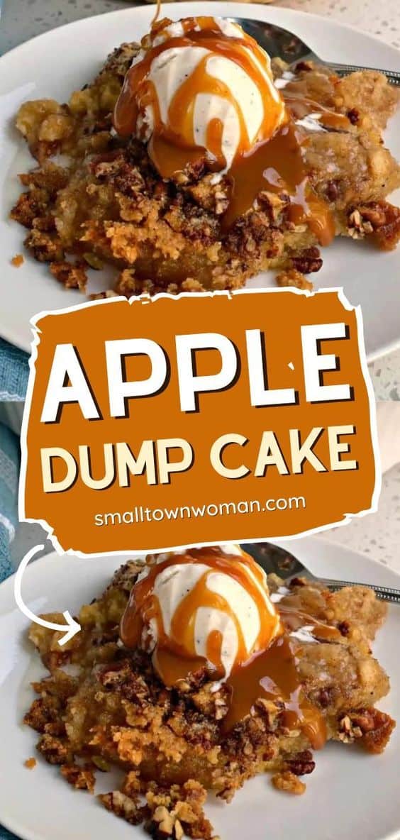 Easy Apple Dump Cake | Small Town Woman