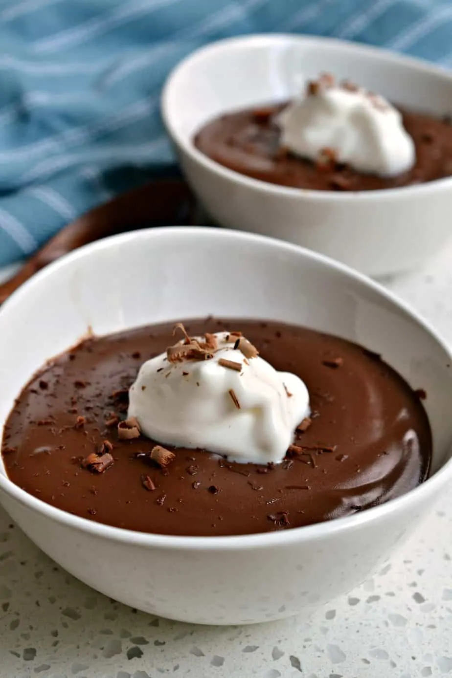 This homemade Chocolate Pudding is a chocolate lover's dream come true with a velvety texture and a rich deep chocolate flavor. 