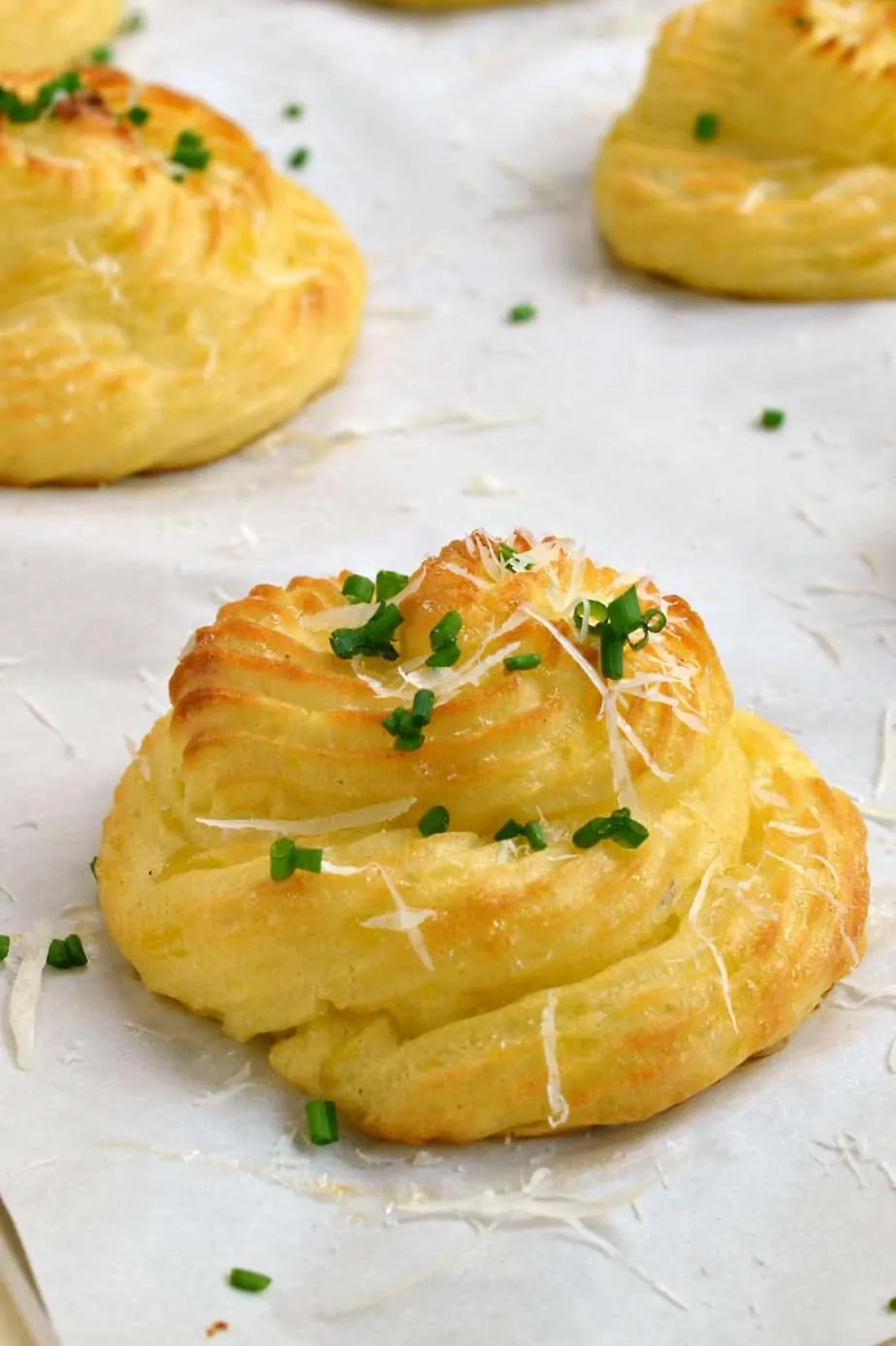 Duchess Potatoes are perfect for small dinner parties yet easy enough for a weeknight meal.