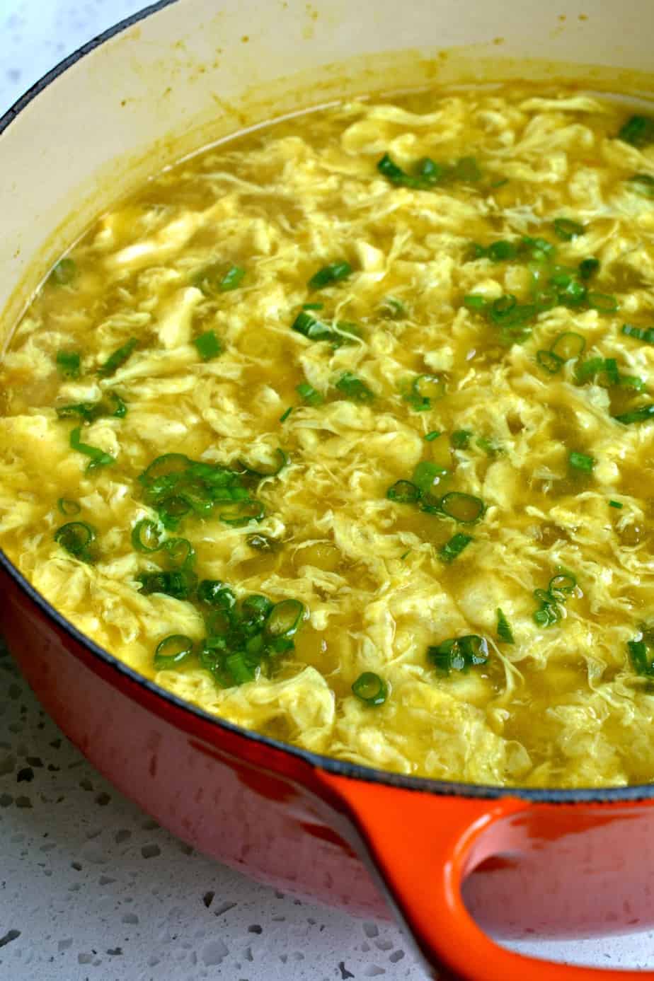This Egg Drop Soup is so easy to make and it comes together in less than fifteen minutes.