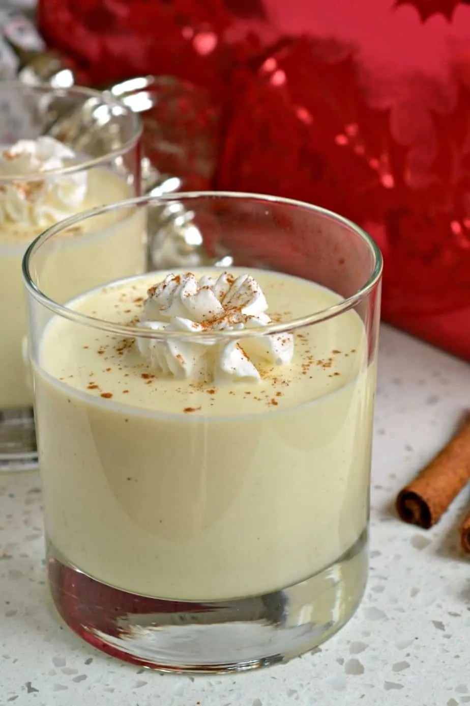 It is that time of the year again, and this luscious Homemade Eggnog Recipe comes together quickly in just a few easy steps and tastes much better than store-bought.  