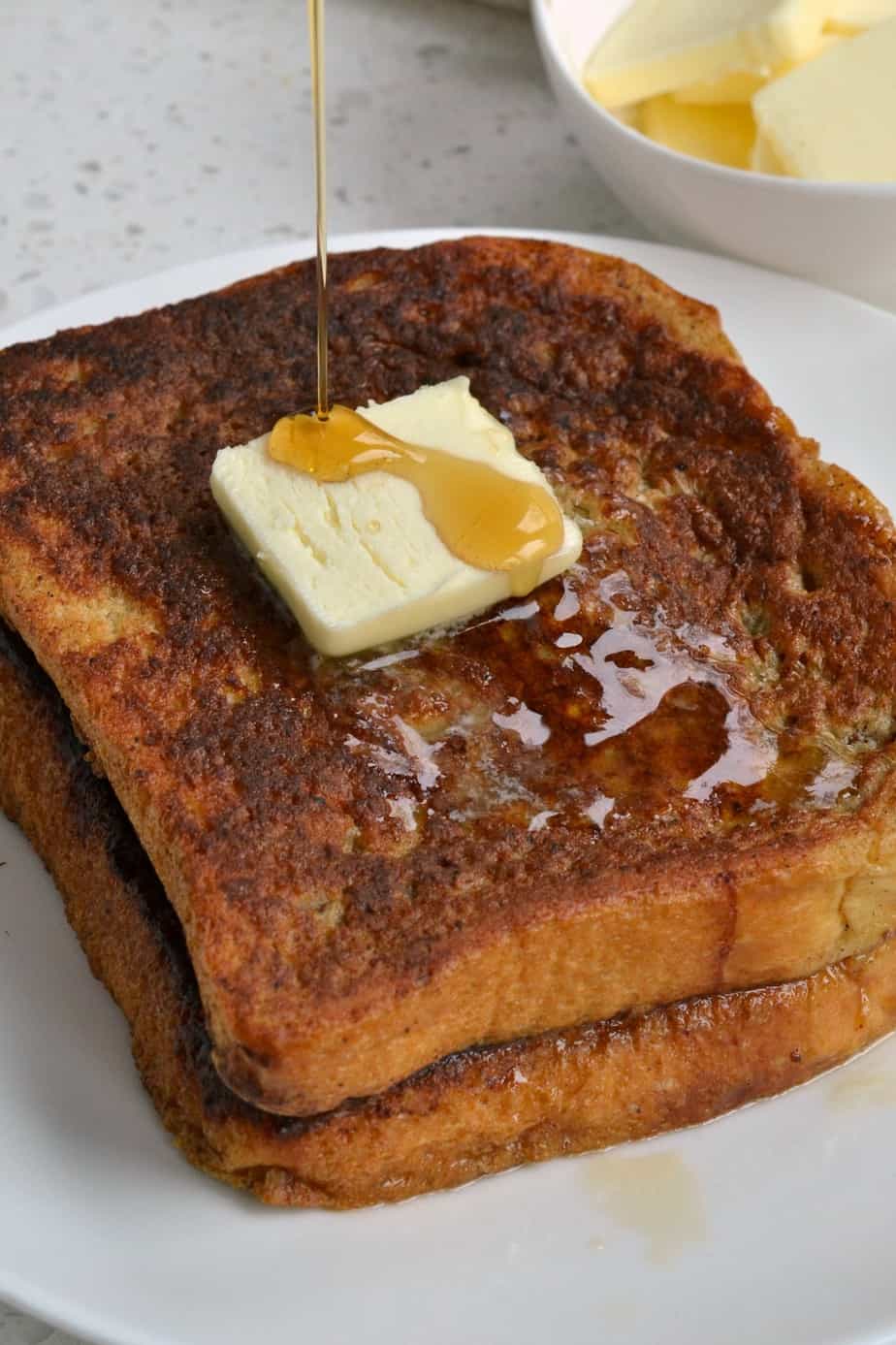 Easy French Toast With Warm Vanilla Maple Syrup