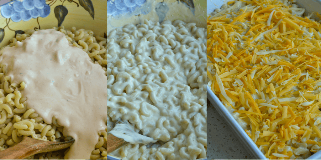 Reduce the heat to low, whisk in half the cheese, then the paprika. In a large bowl, combine the cheese sauce with the cooked pasta. Layer half of the pasta in a baking dish, spread half the remaining shredded cheese over the pasta, and spoon the remaining pasta and top with remaining shredded cheese. Bake uncovered for 15-20 minutes or until the cheese is fully melted.