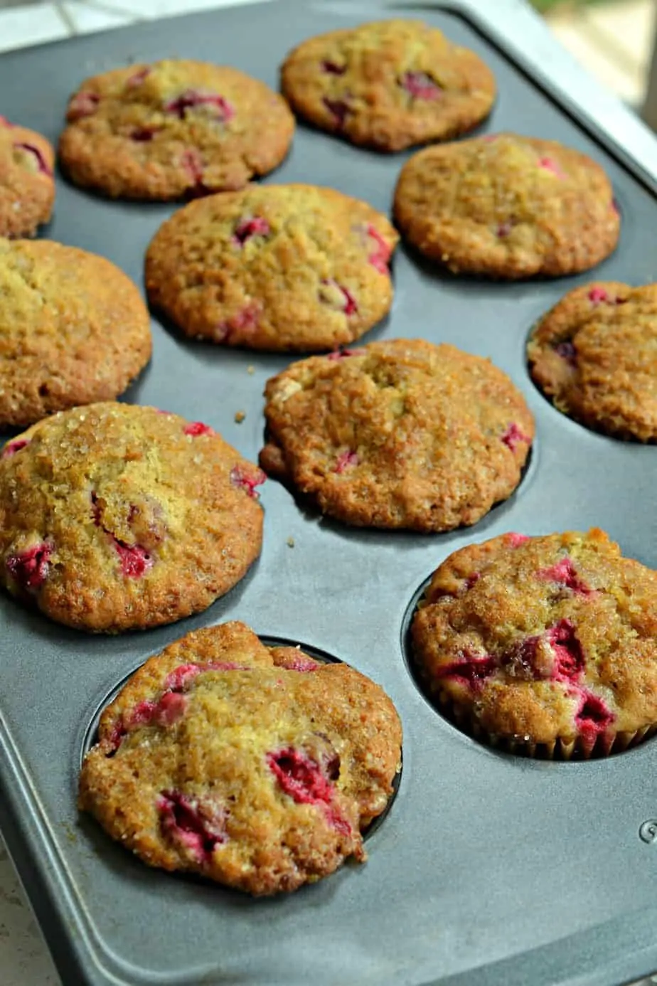Gorgeous Cranberry Orange Muffins are bursting with the flavors of fresh cranberries, fresh orange juice and orange zest.